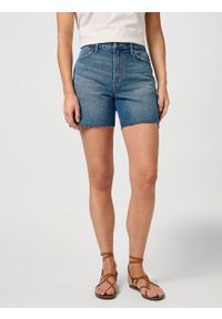 Wrangler - WRANGLER DAMSKIE SPODENKI JEANSOWE WRANGLER COWBOY SHORT 3 INCH SIERRA 112362697. Materiał: jeans