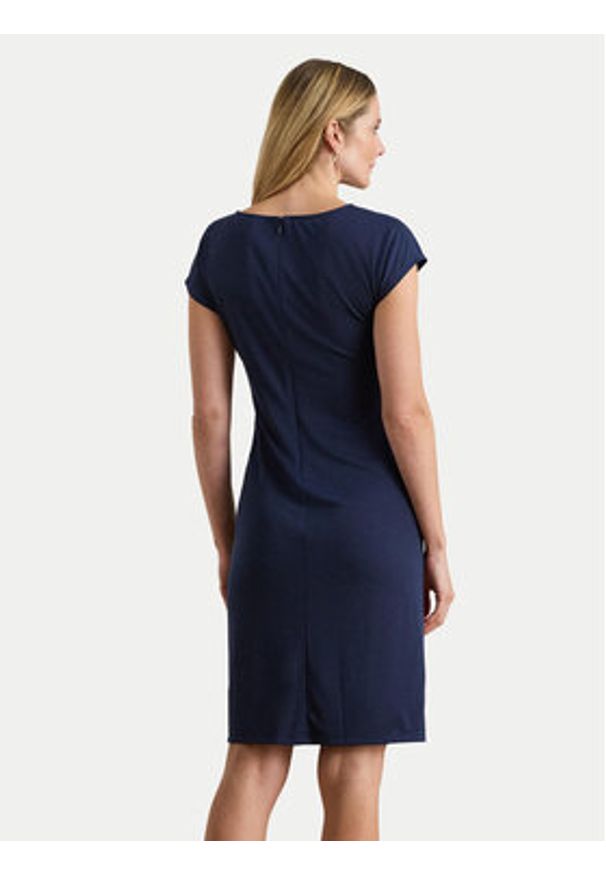 Lauren Ralph Lauren - LAUREN RALPH LAUREN Sukienka koktajlowa 200P03763001 Granatowy Slim Fit. Kolor: niebieski. Materiał: syntetyk. Styl: wizytowy