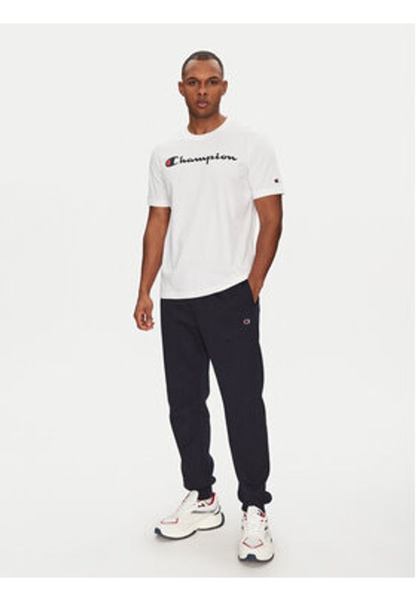 Champion T-Shirt 220256 Biały Regular Fit. Kolor: biały. Materiał: bawełna