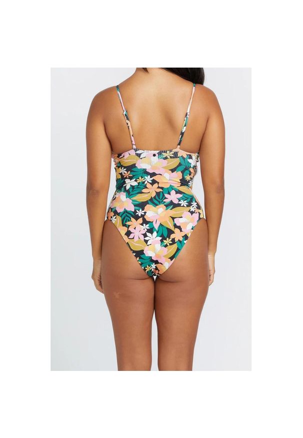 Strój kąpielowy damskiVolcom Had Me At Aloha jednoczęściowy. Kolor: czarny. Materiał: nylon, elastan