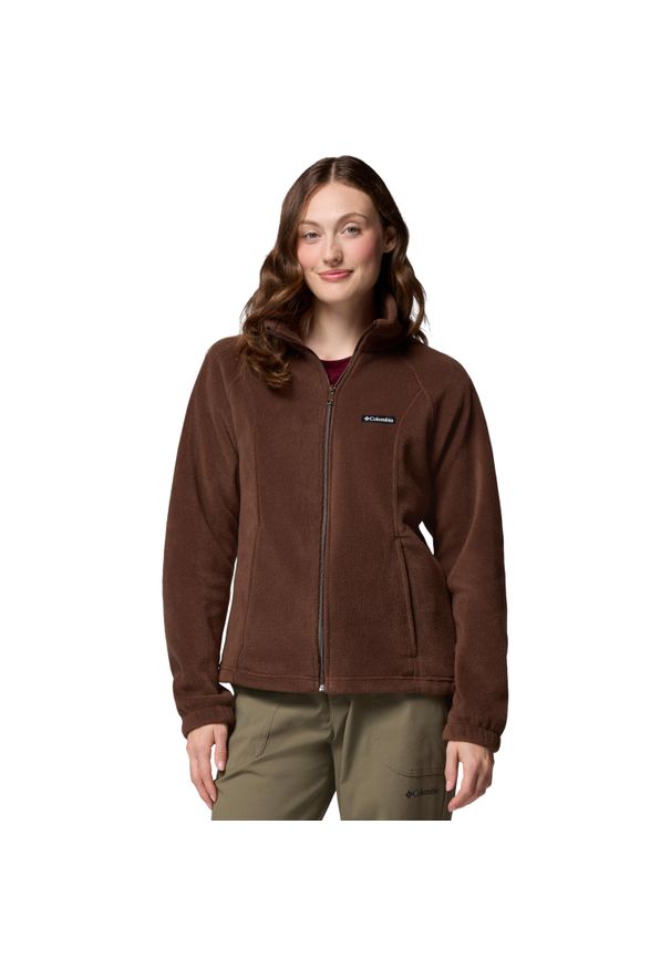 columbia - Polar turystyczny damski Benton Springs Full Zip Fleece. Kolor: brązowy. Materiał: poliester