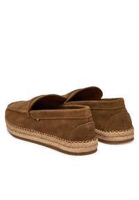 TOMMY HILFIGER - Tommy Hilfiger Espadryle Flexible Hilfiger Sde Espadrille FM0FM05794 Brązowy. Kolor: brązowy. Materiał: zamsz, skóra #3