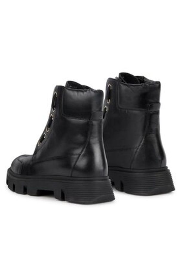 Geox Botki D Vilde D36UAB 00085 C9999 Czarny. Kolor: czarny. Materiał: skóra