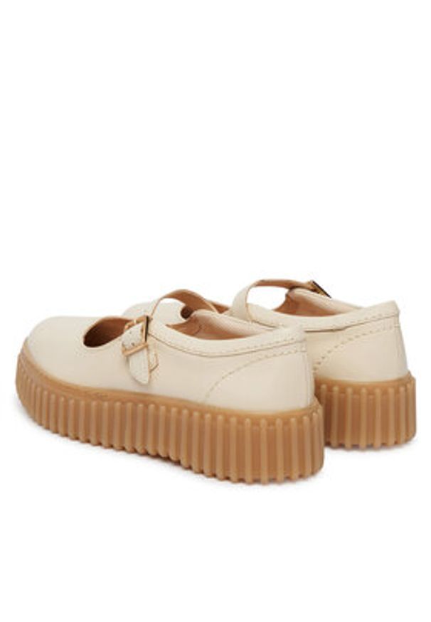Clarks Półbuty Torhill Jane 26186305 Écru. Kolor: kremowy. Materiał: skóra