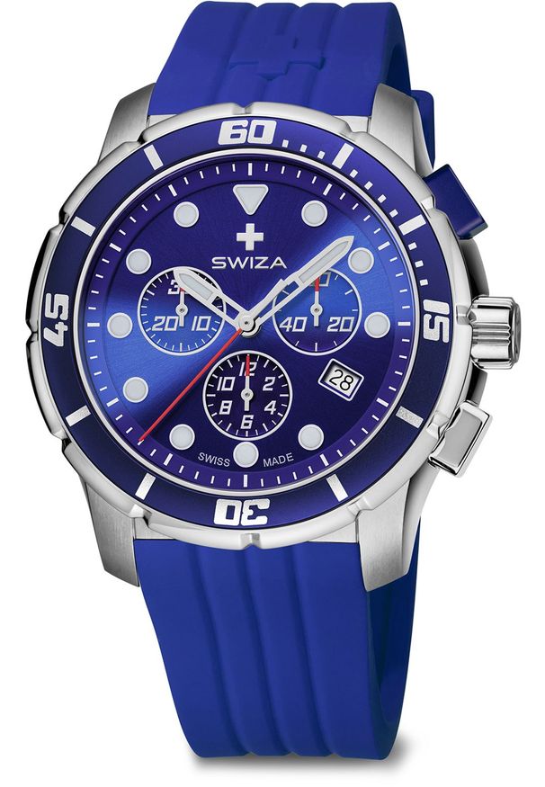 Zegarek Swiza Zegarek męski Tetis Chrono SST niebieski (WAT.0463.1003). Kolor: niebieski