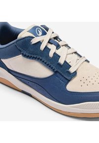 Decathlon - Niskie buty na deskorolkę dla dzieci Crush 500 niebieskie. Kolor: niebieski, wielokolorowy, beżowy. Materiał: welur, skóra, kauczuk. Szerokość cholewki: normalna. Sport: skateboard