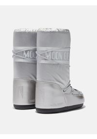 Śniegowce damskie Moon Boot ICON GLANCE SILVER SATIN BOOTS. Kolor: srebrny #4
