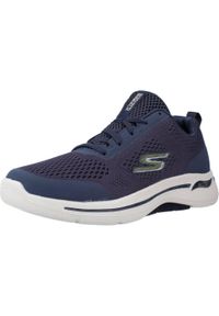 skechers - Obuwie treningowe Mężczyzna Skechers Go Walk Arch Fit granatowy. Zapięcie: sznurówki. Kolor: niebieski. Materiał: tkanina, materiał, syntetyk. Szerokość cholewki: normalna. Sport: turystyka piesza #1