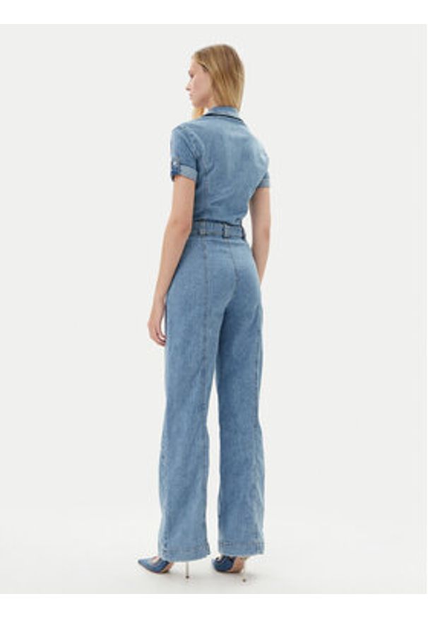 Guess Kombinezon W5GD1B D5O90 Niebieski Regular Fit. Kolor: niebieski. Materiał: bawełna