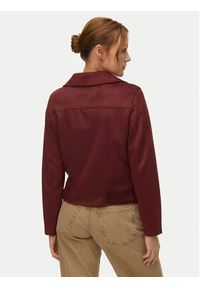 Vero Moda Kurtka z imitacji skóry Jose 10300938 Bordowy Regular Fit. Kolor: czerwony. Materiał: skóra #3