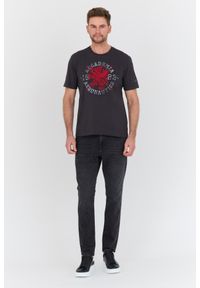 Aeronautica Militare - AERONAUTICA MILITARE Szary bawełniany męski t-shirt M.C., Rozmiar M. Kolor: szary. Materiał: bawełna #4