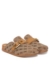 Guess Klapki FLPGAL FAL06 Beżowy. Kolor: beżowy. Materiał: materiał #4