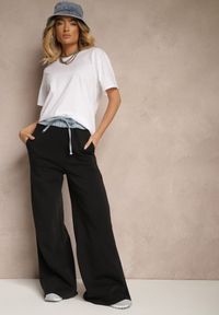 Renee - Biały Bawełniany Basicowy T-shirt Lorseli. Okazja: na co dzień. Kolor: biały. Materiał: bawełna. Styl: klasyczny, elegancki, casual #3