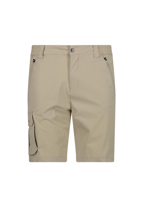 Szorty bermudzkie z kieszeniami cargo CMP. Kolor: beżowy. Sport: turystyka piesza