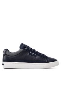 Pepe Jeans Sneakersy Barry Smart PMS30881 Granatowy. Kolor: niebieski. Materiał: skóra