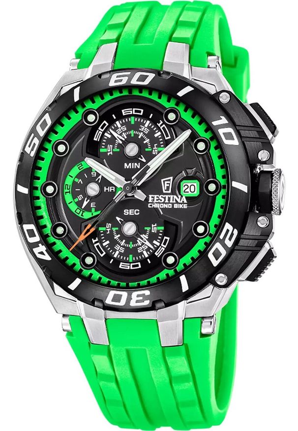 Zegarek Festina Zegarek męski Festina F20755-6 zielony. Kolor: zielony