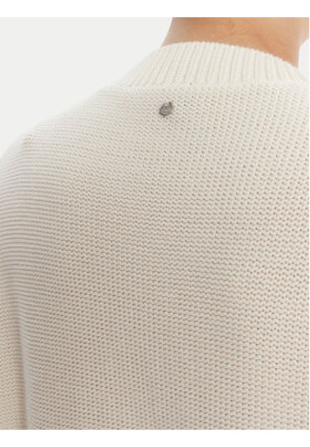 BOSS Sweter C_Fangallo 50545875 Beżowy Regular Fit. Kolor: beżowy. Materiał: bawełna