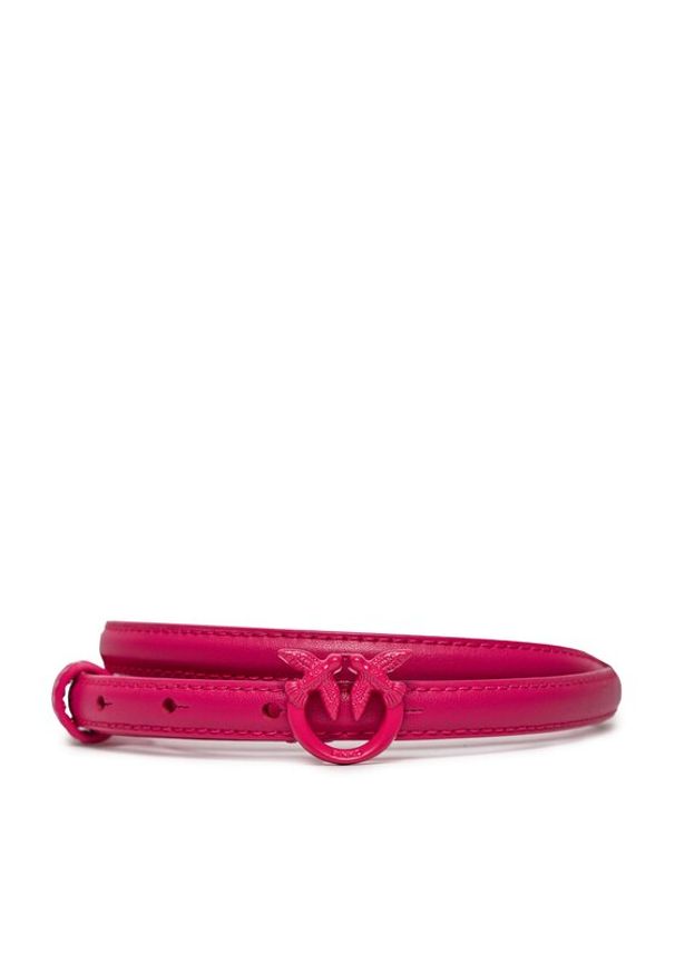 Pinko Pasek Damski Love Berry H1 Belt. PE 24 PLT01 102148 A1K2 Różowy. Kolor: różowy. Materiał: skóra