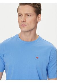 Napapijri T-Shirt Salis NP0A4H8D Niebieski Regular Fit. Kolor: niebieski. Materiał: bawełna #4