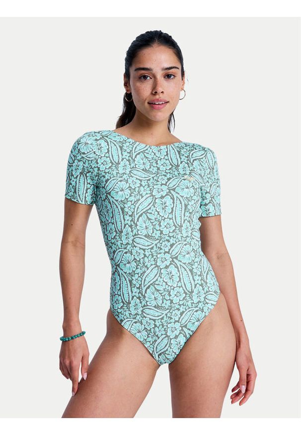 Roxy Strój kąpielowy Sun Babe ERJWR03901 Turkusowy. Kolor: turkusowy. Materiał: syntetyk