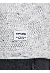 Jack & Jones Sweter Hill 12157321 Szary Regular Fit. Kolor: szary. Materiał: bawełna #5