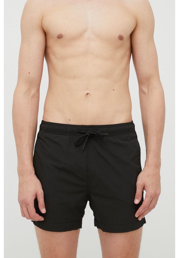 Superdry szorty kąpielowe kolor czarny. Kolor: czarny. Materiał: poliester, poliamid