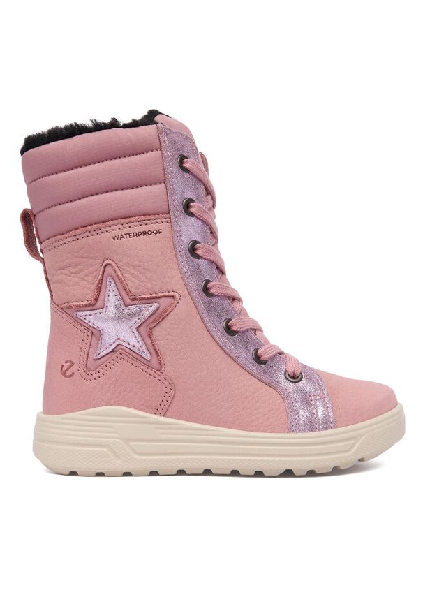 ecco - Śniegowce ECCO. Kolor: różowy