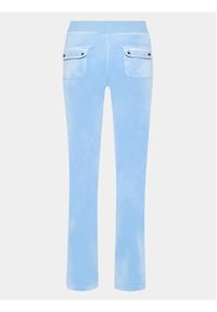 Juicy Couture Spodnie dresowe Del Ray JCAP180 Niebieski Straight Fit. Kolor: niebieski. Materiał: syntetyk #3