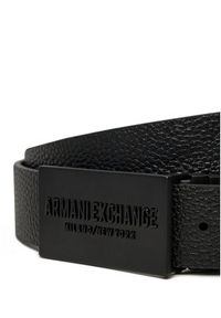 Armani Exchange Pasek Męski XM000289 Czarny. Kolor: czarny. Materiał: skóra #3