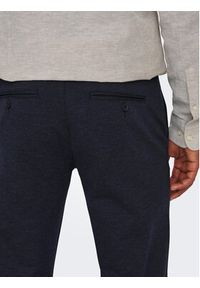 Only & Sons Chinosy 22026326 Granatowy Slim Tapered Fit. Kolor: niebieski. Materiał: syntetyk #5