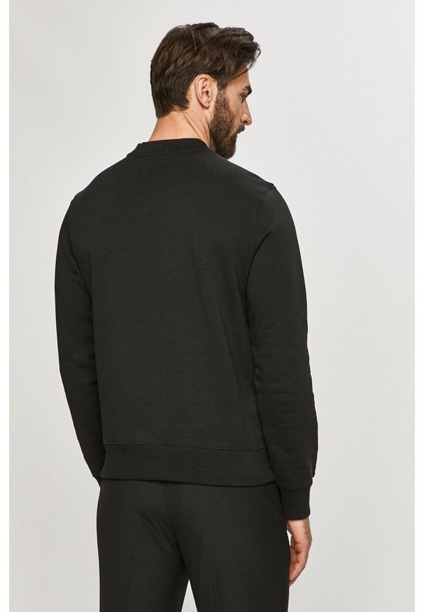 Lacoste - Bluza bawełniana. Okazja: na co dzień. Kolor: czarny. Materiał: bawełna. Wzór: gładki. Styl: casual
