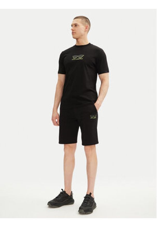 Karl Lagerfeld - KARL LAGERFELD Szorty sportowe 705400 552917 Czarny Regular Fit. Kolor: czarny. Materiał: bawełna. Styl: sportowy