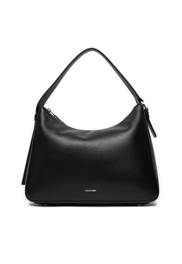 Calvin Klein Torebka Ck Sense Medium Shoulder Bag K60K612770 Czarny. Kolor: czarny. Materiał: skórzane