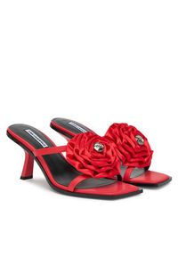 Karl Lagerfeld - KARL LAGERFELD Klapki Karmel KL33624 Czerwony. Kolor: czerwony. Materiał: skóra