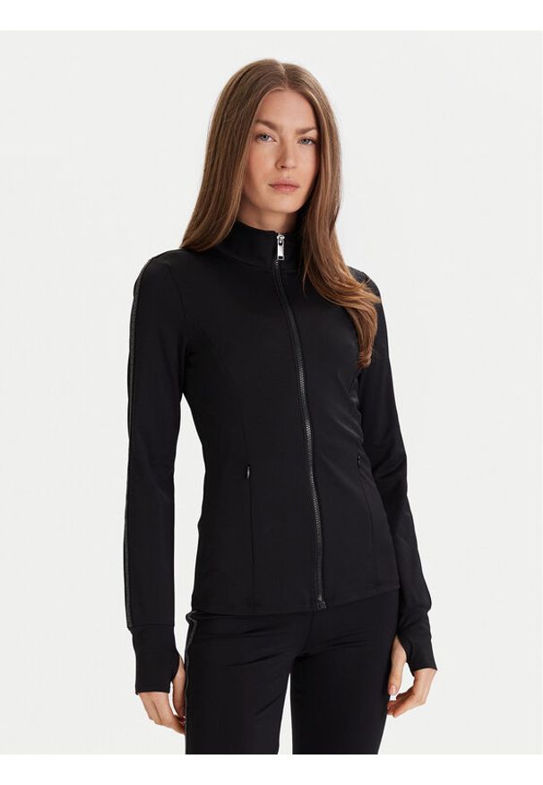 MICHAEL Michael Kors Bluza MF551L91RE Czarny Slim Fit. Kolor: czarny. Materiał: syntetyk