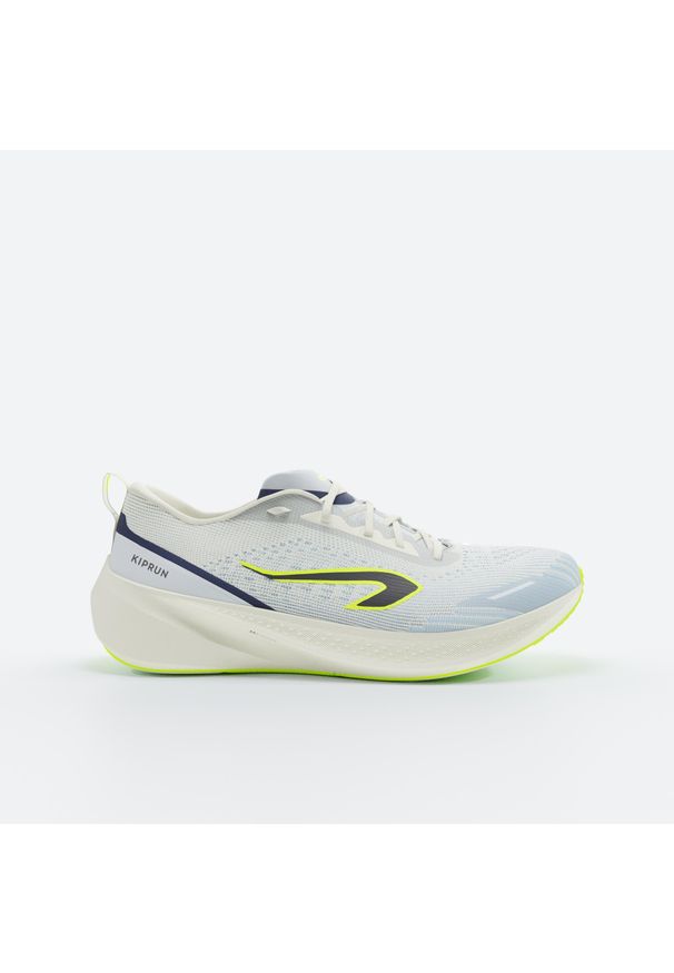 KIPRUN - Buty do biegania męskie Kiprun Cushion 500. Kolor: żółty, biały, wielokolorowy, zielony. Szerokość cholewki: normalna