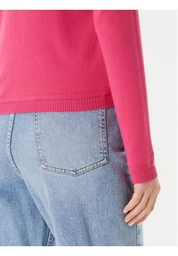 United Colors of Benetton - United Colors Of Benetton Kardigan 1091D5558 Różowy Regular Fit. Kolor: różowy. Materiał: bawełna #4