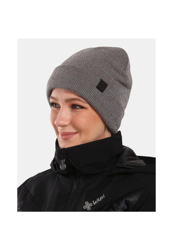 Czapka Kilpi Reflec. Kolor: szary. Materiał: wełna. Sezon: zima. Styl: elegancki, sportowy