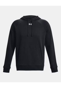 Under Armour UA RIVAL FLEECE HOODIE Bluza męska z kapturem. Typ kołnierza: kaptur. Kolor: czarny. Materiał: materiał, polar, dzianina. Sport: fitness #3