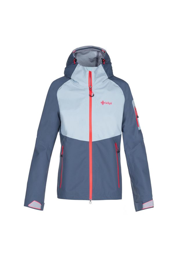 Damska kurtka 3-warstwowa Kilpi LEXAY-W. Kolor: szary, niebieski, wielokolorowy. Sport: turystyka piesza