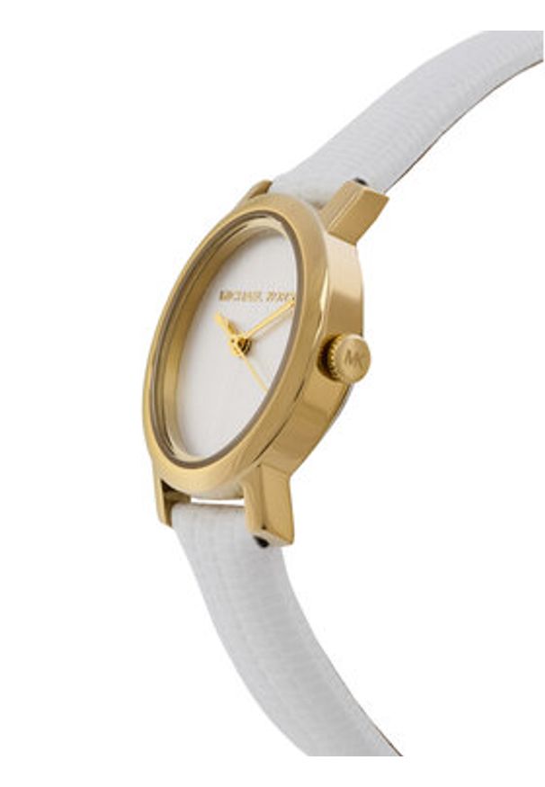 Michael Kors Zegarek Maude MK7586 Biały. Kolor: biały. Materiał: skóra