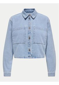 JDY Kurtka jeansowa Marly 15338847 Błękitny Oversize. Kolor: niebieski. Materiał: bawełna #6