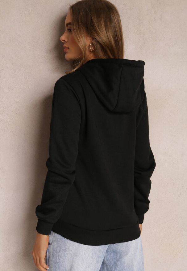 Renee - Czarna Bluza z Kapturem Corbetes. Typ kołnierza: kaptur. Kolor: czarny. Materiał: polar, tkanina, dresówka, prążkowany. Długość rękawa: długi rękaw. Długość: długie. Wzór: jednolity, gładki