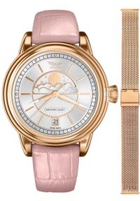 AVIATOR - Zegarek damski Aviator V.1.33.2.251.4PM-SET różowe złoto. Kolor: złoty, wielokolorowy, różowy #1