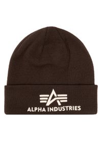 Alpha Industries Czapka 168910 Brązowy. Kolor: brązowy. Materiał: akryl #1