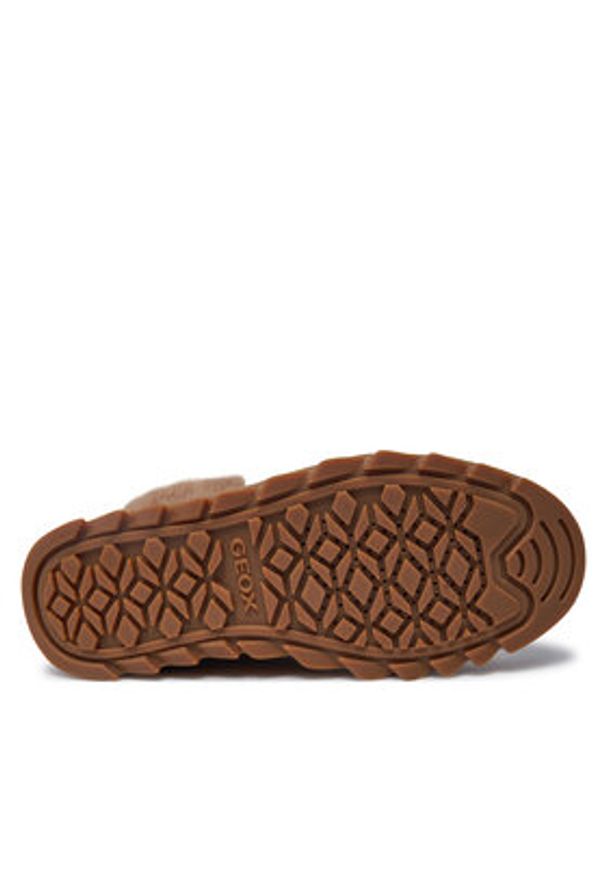 Geox Botki D46WNB 00022 C6738 Brązowy. Kolor: brązowy. Materiał: zamsz, skóra