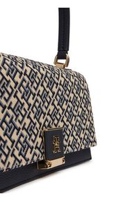 TOMMY HILFIGER - Tommy Hilfiger Torebka Th Her Med Crossover Jacqu AW0AW18638 Granatowy. Kolor: niebieski. Materiał: skórzane #2