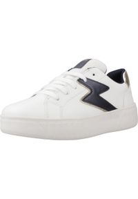 Geox - Kapcie GEOX J MIKIROSHI GIRL Biały. Kolor: biały. Materiał: syntetyk, tkanina