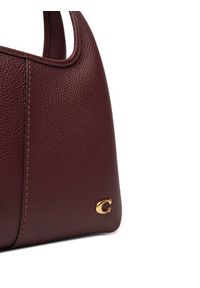 Coach Torebka CM545 Bordowy. Kolor: czerwony. Materiał: skórzane
