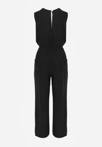 Born2be - Czarny Kombinezon Hame. Kolor: czarny. Materiał: wiskoza. Długość rękawa: na ramiączkach. Długość: długie. Styl: elegancki #6